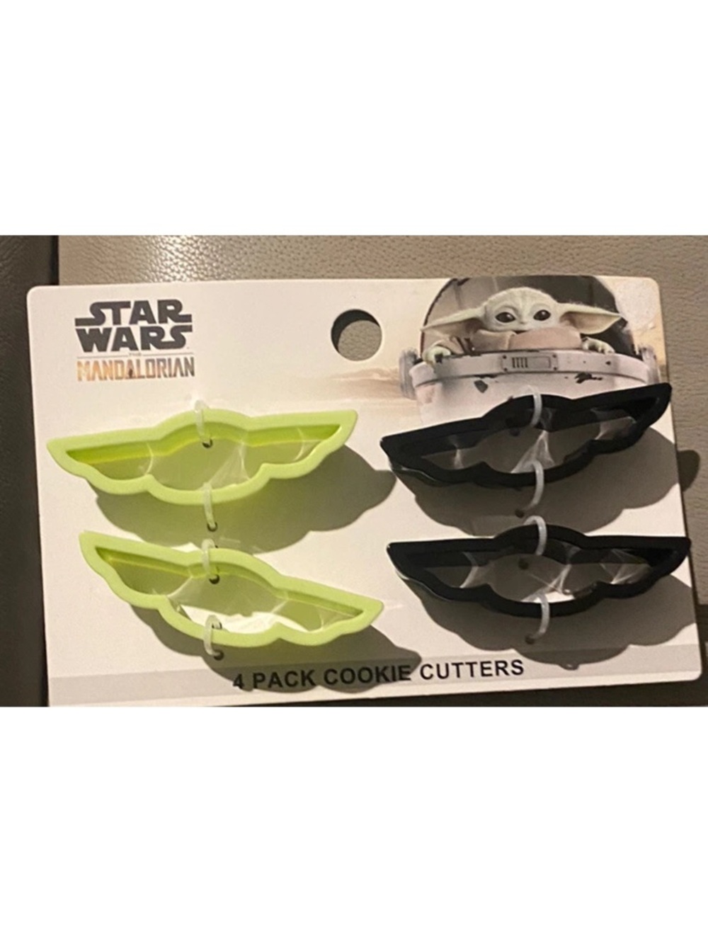 Star Wars The Mandalorian Grogu Cookie Cutters - Lime & Black (4 Pack)